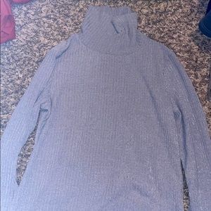Grey turtle neck